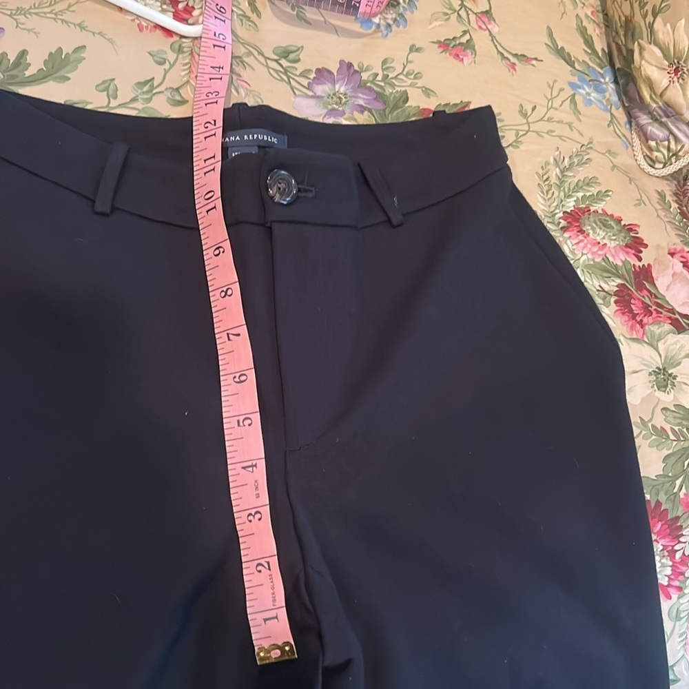 Banana Republic women size 8 Black Boot leg stretch Pants - Picture 5 of 17